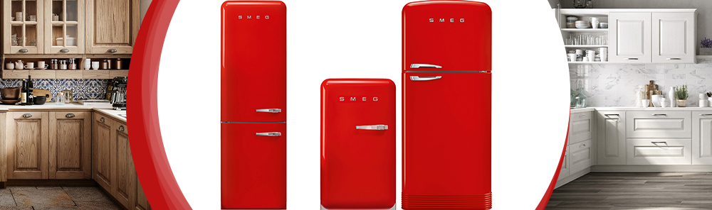 Красные холодильники Smeg