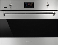 Компактный духовой шкаф с функцией СВЧ Smeg SF4303WMCX