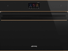 Компактный духовой шкаф с функцией СВЧ Smeg SF4604WMCNR