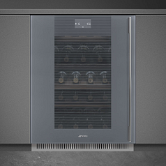 Встраиваемый холодильный шкаф для вина Smeg CVI138LWS2