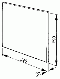 Стеновая панель Smeg KIT60X