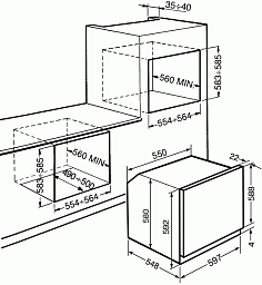 Духовой шкаф Smeg SF399X