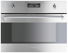 Компактный духовой шкаф с СВЧ Smeg S45MCX2