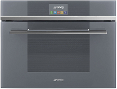 Компактный духовой шкаф с СВЧ Smeg SF4104MCS