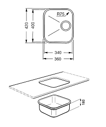 Мойка Smeg BST34
