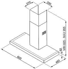 Вытяжка Smeg KSE61X-1