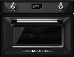 Компактный духовой шкаф с СВЧ Smeg SF4920MCN1