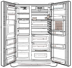 Холодильник Smeg SBS800PO9