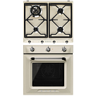 Комплект Smeg Victoria кремовый (SR964PGH, SF6905P1)