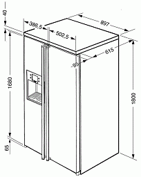 Холодильник Side-by-Side Smeg FA55PCIL1