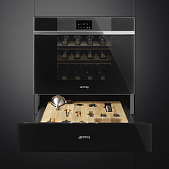 Встраиваемый холодильный шкаф для вина Smeg CVI118RWN2