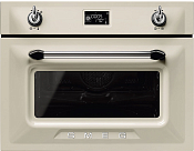 Компактный духовой шкаф с СВЧ Smeg SF4920MCP1