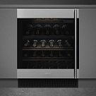 Встраиваемый холодильный шкаф для вина Smeg CVI338LX3