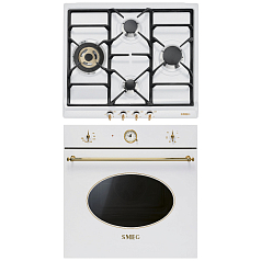 Комплект Smeg Coloniale белый (SPR864BGH, SF800B)