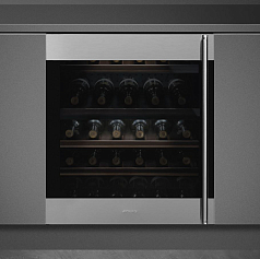 Встраиваемый холодильный шкаф для вина Smeg CVI338LX1