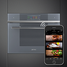 Компактный духовой шкаф Smeg SF4106WMCS