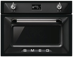 Компактный духовой шкаф с пароваркой Smeg SF4920VCN