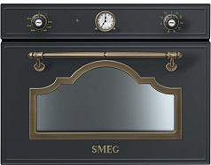 Компактный духовой шкаф с СВЧ Smeg SF4750MCAO