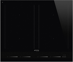 Комплект Smeg Selezione черный (SIM1644D, SF6400PZB)