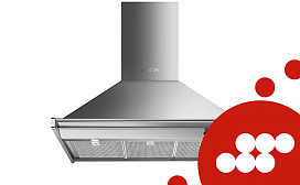 Какая высота вытяжки Smeg над газовой плитой
