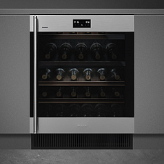 Встраиваемый холодильный шкаф для вина Smeg CVI338RWX2