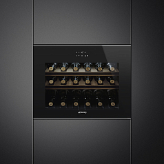 Встраиваемый холодильный шкаф для вина Smeg CVI618RWNX2