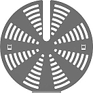 Комплект Smeg 3927 для уменьшения скорости воздушного потока вентилятора (2 шт.)