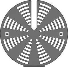 Комплект Smeg 3927 для уменьшения скорости воздушного потока вентилятора (2 шт.)