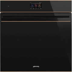 Комплект Smeg Dolce Stil Novo черный (SIM6644R + SO6604S4PNR)