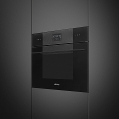 Компактный духовой шкаф с пароваркой Smeg SO4102S3B3