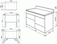 Варочный центр Smeg TR4110SF