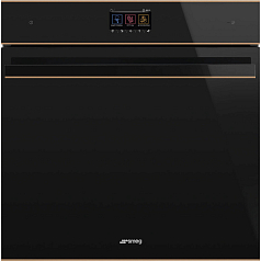 Комплект Smeg Dolce Stil Novo черный (PVL664CN + SOP6604TPNR)