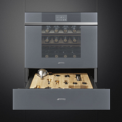 Встраиваемый холодильный шкаф для вина Smeg CVI118RWS2