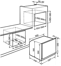 Духовой шкаф Smeg SC750PO-8