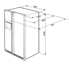 Холодильник Smeg SS55PT3