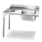 Стол с мойкой и отверстием для слива Smeg WT01L-1