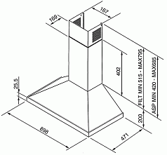 Вытяжка Smeg KD9X-2