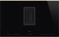 Варочная панель с вытяжкой Smeg HOBD682R