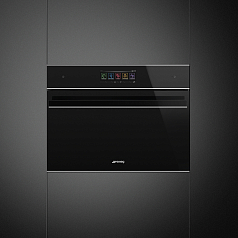 Компактный духовой шкаф с СВЧ Smeg SF4606WMCNX
