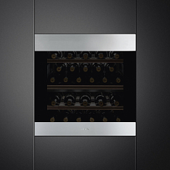 Встраиваемый холодильный шкаф для вина Smeg CVI329X3