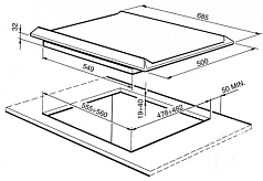 Варочная панель Smeg SR876PGH9
