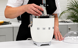 Как очистить соковыжималку для цитрусовых Smeg CJF11