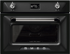Компактный духовой шкаф с пароваркой Smeg SF4920VCN1