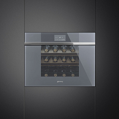 Встраиваемый холодильный шкаф для вина Smeg CVI118LWS2