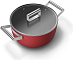 Кастрюля Smeg CKFC2411RDM фото 3 Купить Кастрюля Smeg CKFC2411RDM preview 3