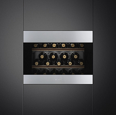 Встраиваемый холодильный шкаф для вина Smeg CVI321X3