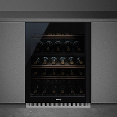 Встраиваемый холодильный шкаф для вина Smeg CVI638LN1