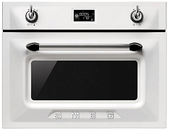 Компактный духовой шкаф с пароваркой Smeg SF4920VCB