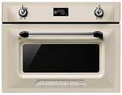 Компактный духовой шкаф с СВЧ Smeg SF4920MCP