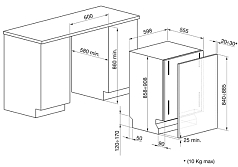 Встраиваемая посудомоечная машина Smeg STLA865A
